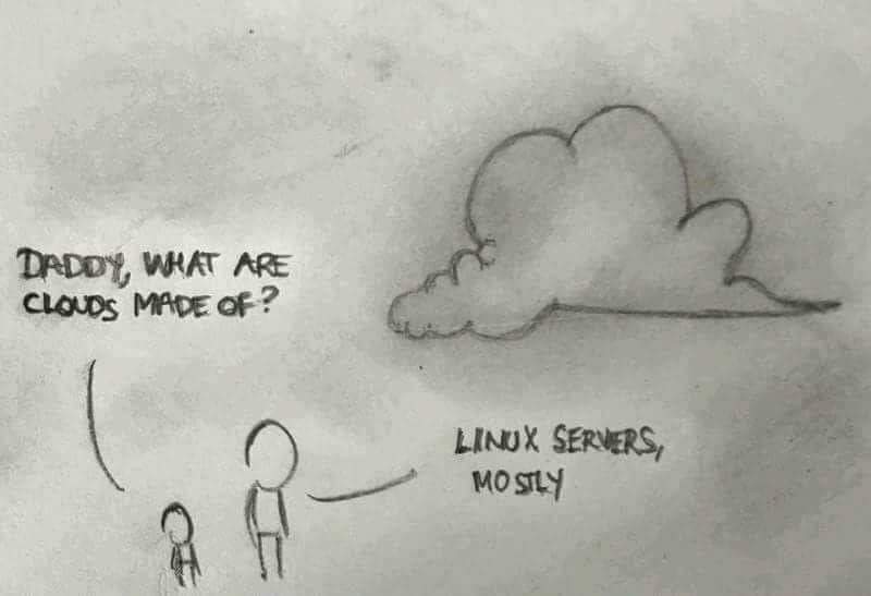 The cloud is made of linux